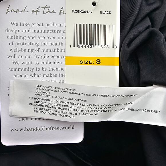 Band Of The Free Womans size S Girl Crush Black Velvet Midi Dress Tie Back NEW - Picture 7 of 8